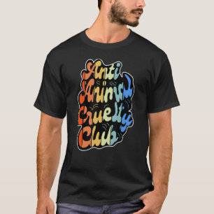 Camiseta Club Vegano Vegetariano Anti Crueldad Animal Ba