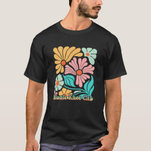 Camiseta Clubes de Rodilla Biónica Flores Retro Cirugía de 