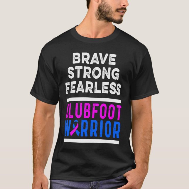 Camiseta Clubfoot Awareness Warrior Brave CTEV TEV Survivor (Anverso)