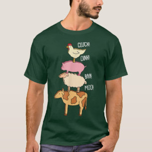 Camiseta Clubs Oink Baa Moo Animal Farm Farmer Cerdo de vac