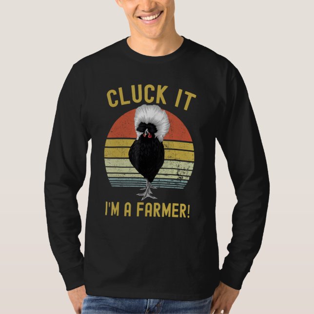 Camiseta Cluck It Funny Polish Chicken Farmer (Anverso)