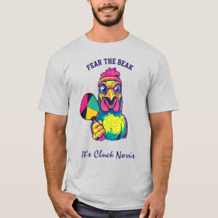Camiseta Cluck Norris. Leyenda del Pickleball