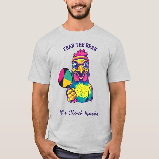 Camiseta Cluck Norris. Pickleball Legend (Anverso)