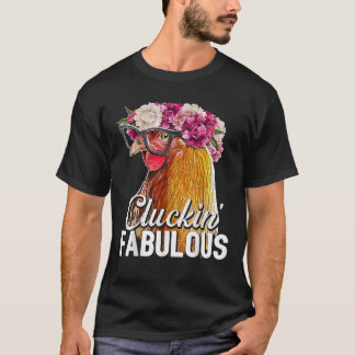 Camiseta Cluckin Fabulous Floral Backyard Chicken Farmer Gi