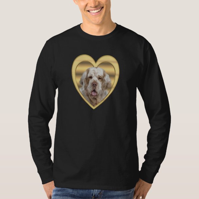 Camiseta Clumber Spaniel  Dog Heart  Spaniel  Clumber Spani (Anverso)