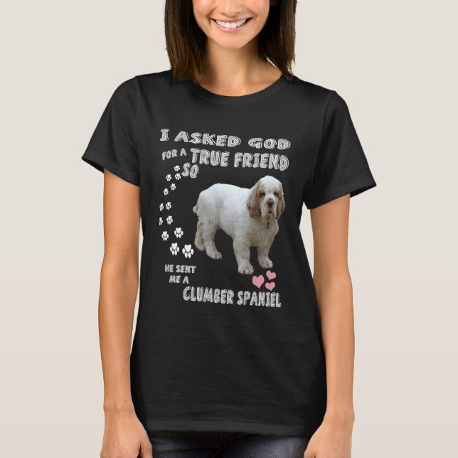 Camiseta Clumber Spaniel Dog Spaniel Mom Dad Clumber Spanie (Anverso)