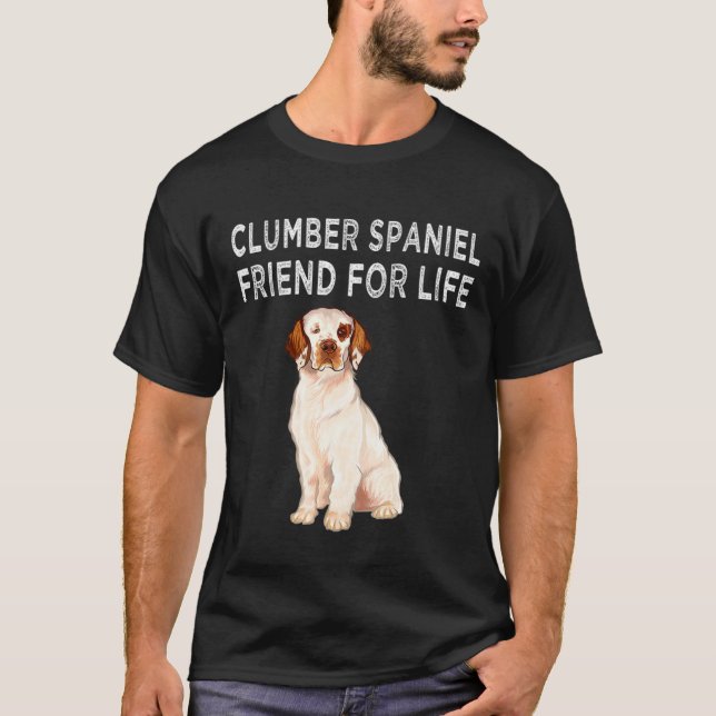 Camiseta Clumber Spaniel Friend For Life Dog Friendship (Anverso)