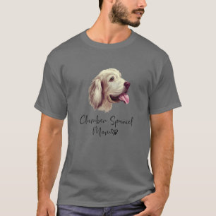 Camiseta Clumber Spaniel Mom Cupy Perro Propietario Clumber