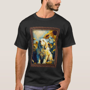 Camiseta Clumber Spaniel Pintura Flor de girasol Mamá Mujer