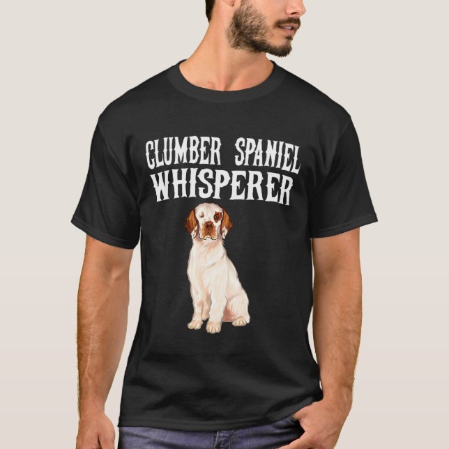 Camiseta Clumber Spaniel Wisperer Perro gracioso (Anverso)