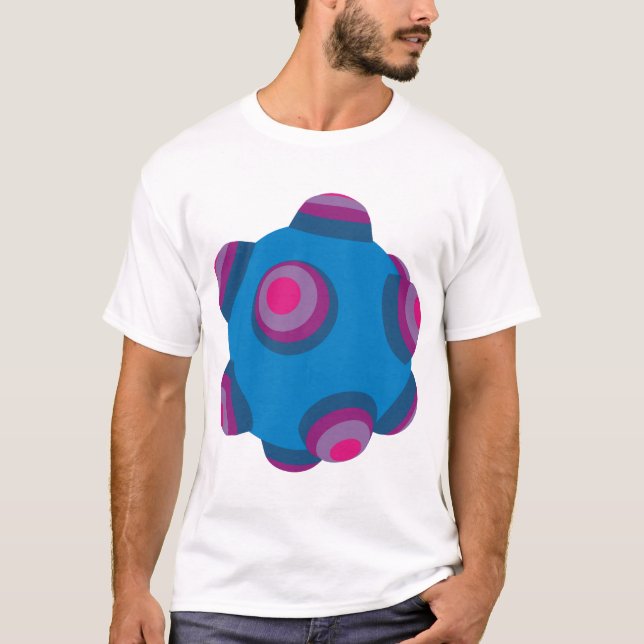 Camiseta ClumpBubble - azul/púrpura (Anverso)