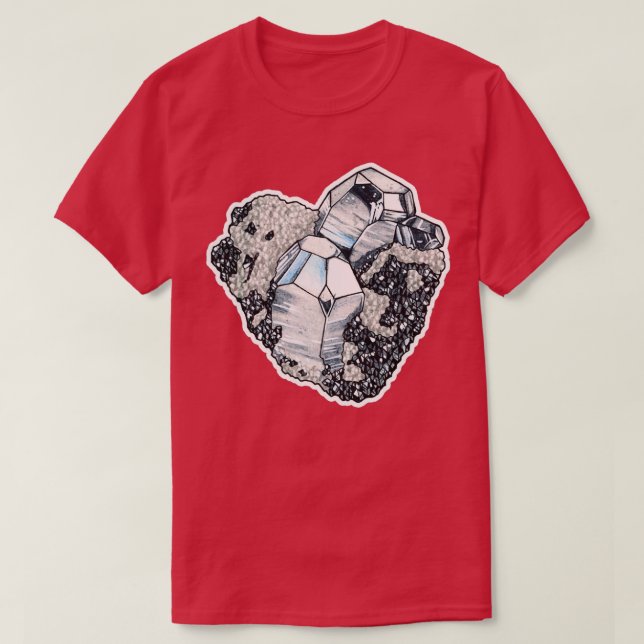 Camiseta Cluster de cristaux dx27hmatite classique (Diseño del anverso)