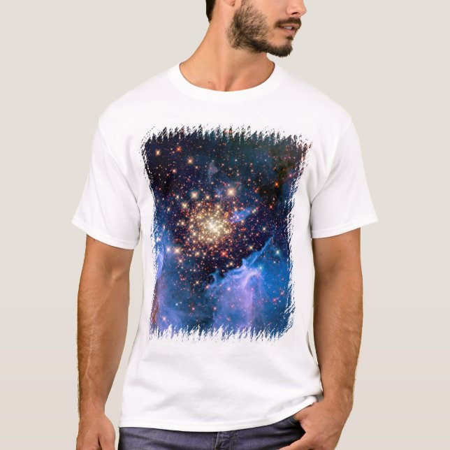 Camiseta Clúster de Estrellas NGC 3603 - Foto espacial Hubb (Anverso)