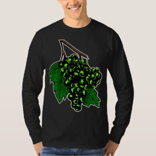 Camiseta Clúster de uvas de uvas de uva verde