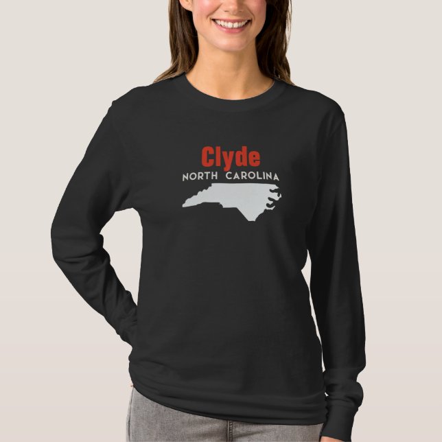 Camiseta Clyde North Carolina USA State America Travel (Anverso)