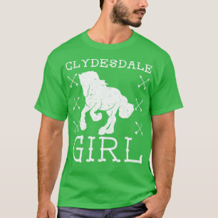 Camiseta Clydesdale Chica Horse Equestrian Escocia