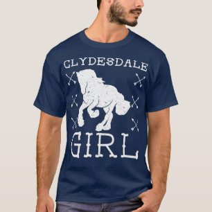 Camiseta Clydesdale Chica Horse Equestrian Escocia