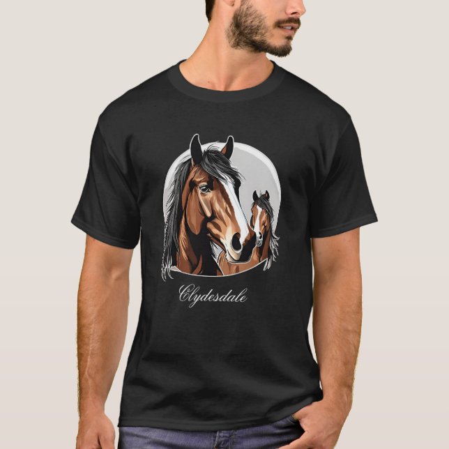 Camiseta Clydesdale Horse T-Shirt (Anverso)