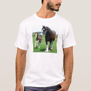 Camiseta Clydesdale y potra