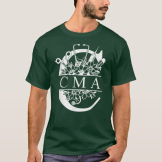 Camiseta CMA de marco floral dividido