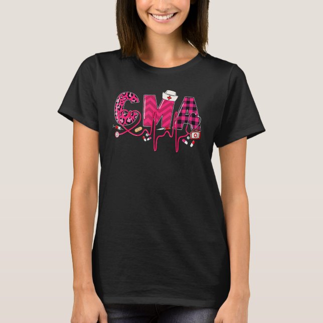 Camiseta CMA Medical Assistant Valentines Day Nursing Valen (Anverso)