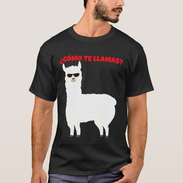 Camiseta Cmo Te Llamas Llamacora Alpaca (Anverso)