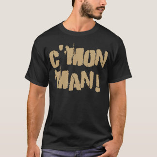 Camiseta ¡C'mon hombre! Oro viejo