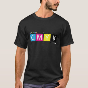 Camiseta CMYK preprensan colores