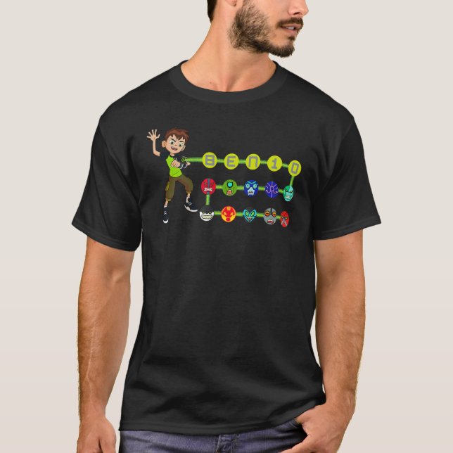 Camiseta CN Ben 10 Omnitrix Alienados Iconos (Anverso)