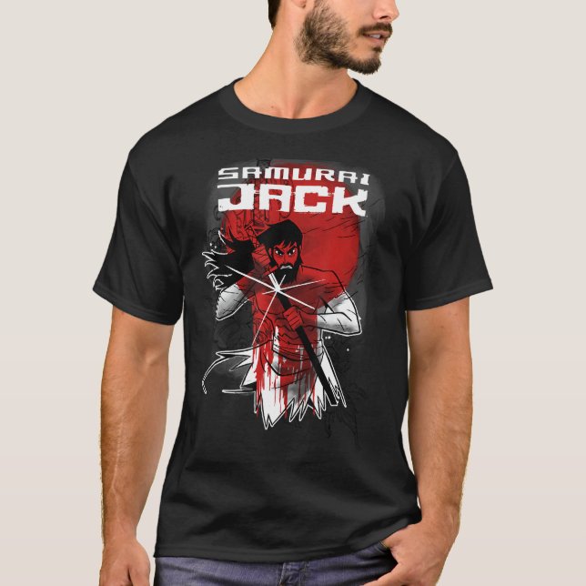 Camiseta CN Samurai Jack Red Sun Sword Retrato (Anverso)