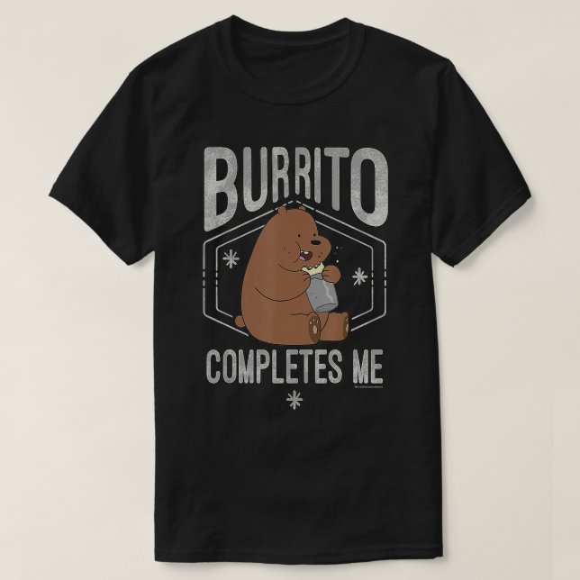 Camiseta CN We Bare Bears Grizzly Burrito me completa (Diseño del anverso)