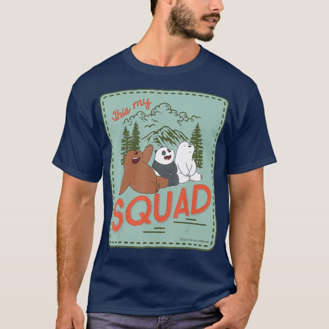 Camiseta CN We Bare Bears This My Squad (Anverso)