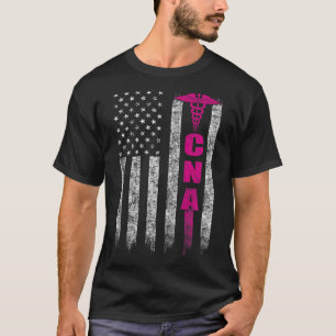 Camiseta CNA Bandera Americana Enfermera del Orgullo Patrió