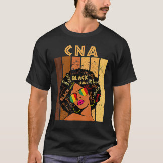 Camiseta CNA Certified Nursing Assistant Afro Black History