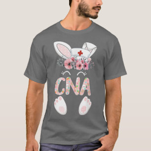 Camiseta CNA Enfermera de Pascua Bunny Floral 
