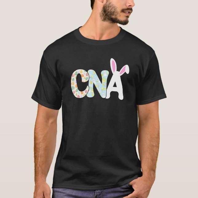 Camiseta Cna Enfermera Vida Stethoscope Scrub Día de Pascua (Anverso)