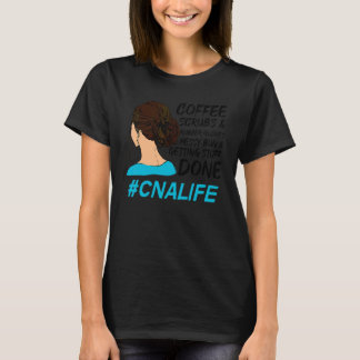 Camiseta Cna Life Café Exfoliantes Guantes de Goma Enfermer