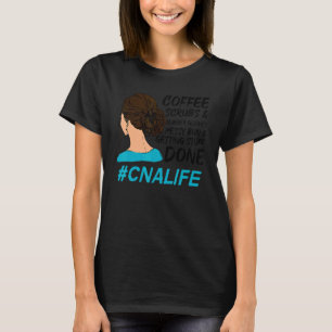 Camiseta CNA Life Coffs Scrubs Rubber Gantes Enfermeras Muj