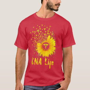 Camiseta CNA Life Sunflower Cute Nurs 