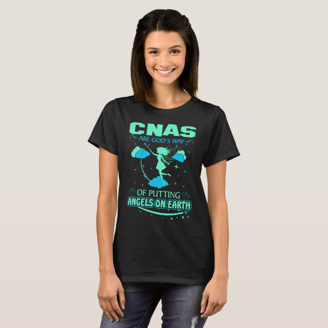 Camiseta Cnas es manera de dioses que pone ángeles en la (Anverso completo)