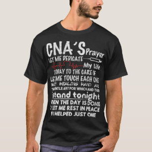 Camiseta CNAs Orando CNA por enfermera de CNA