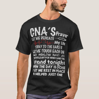 Camiseta CNAs Orando CNA por enfermera de CNA
