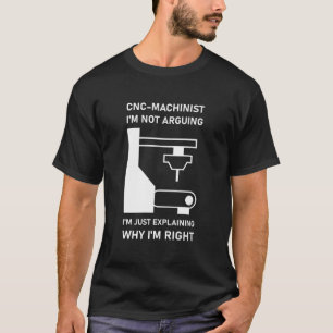 Camiseta CNC Machinist CNC Operator CNC Machine