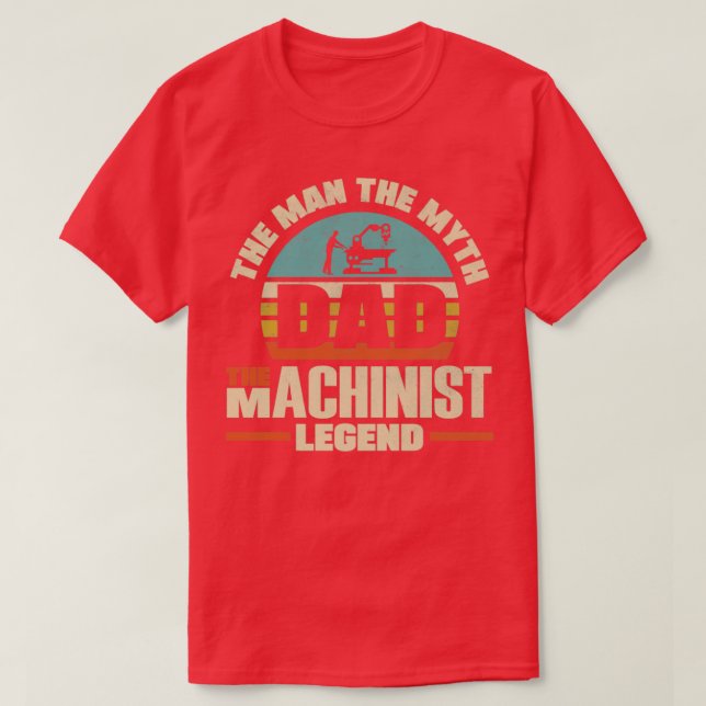 Camiseta Cnc Machinist Metalworker Machining Father (Diseño del anverso)