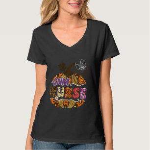 Camiseta CNM Halloween Pumpkin Leopard Certificado Enfermer
