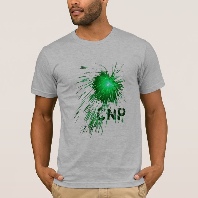 Camiseta “CNP green explosion " (Anverso)