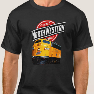 Camiseta CNW Chicago North Western Ferrocarril Yellow Diese