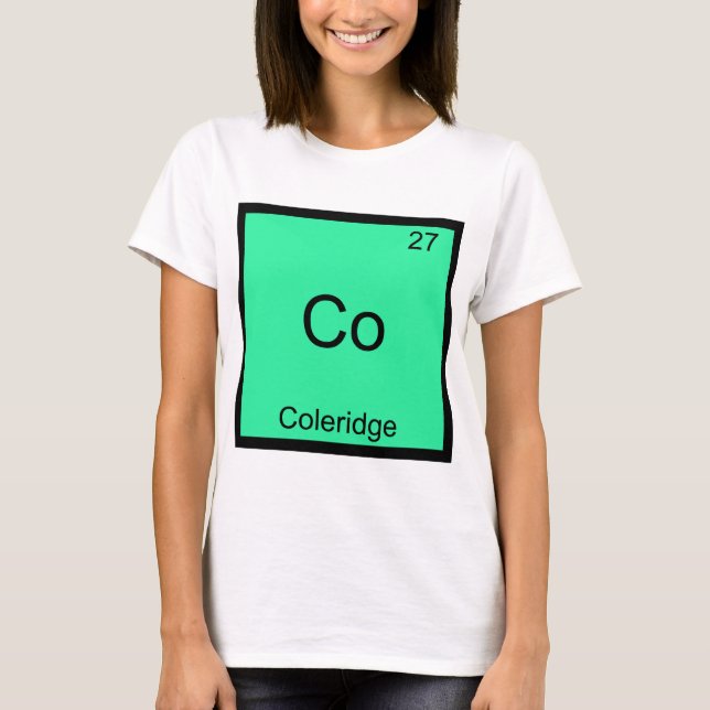 Camiseta Co - Coleridge divertido símbolo de eleme (Anverso)