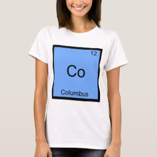 Camiseta Co - Columbus Ohio Divertido Símbolo de Elemento d