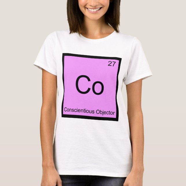 Camiseta Co - Objeción Consciente Elemento Químico Tee (Anverso)